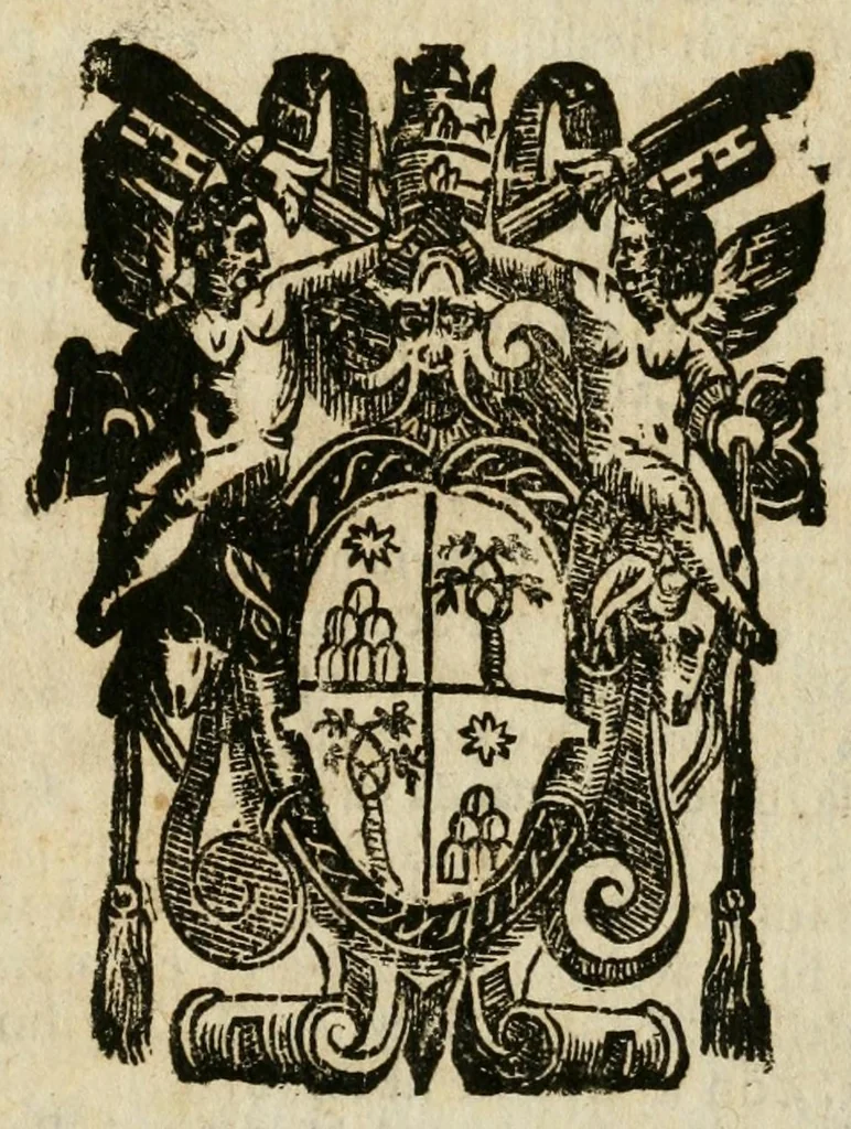 An illustration from Vero e pieno ragguaglio delle ceremonie fatte per l'incoronazione di n. sig. Alessandro papa settimo, il dì 18. aprile 1655, 1655, leaf 9