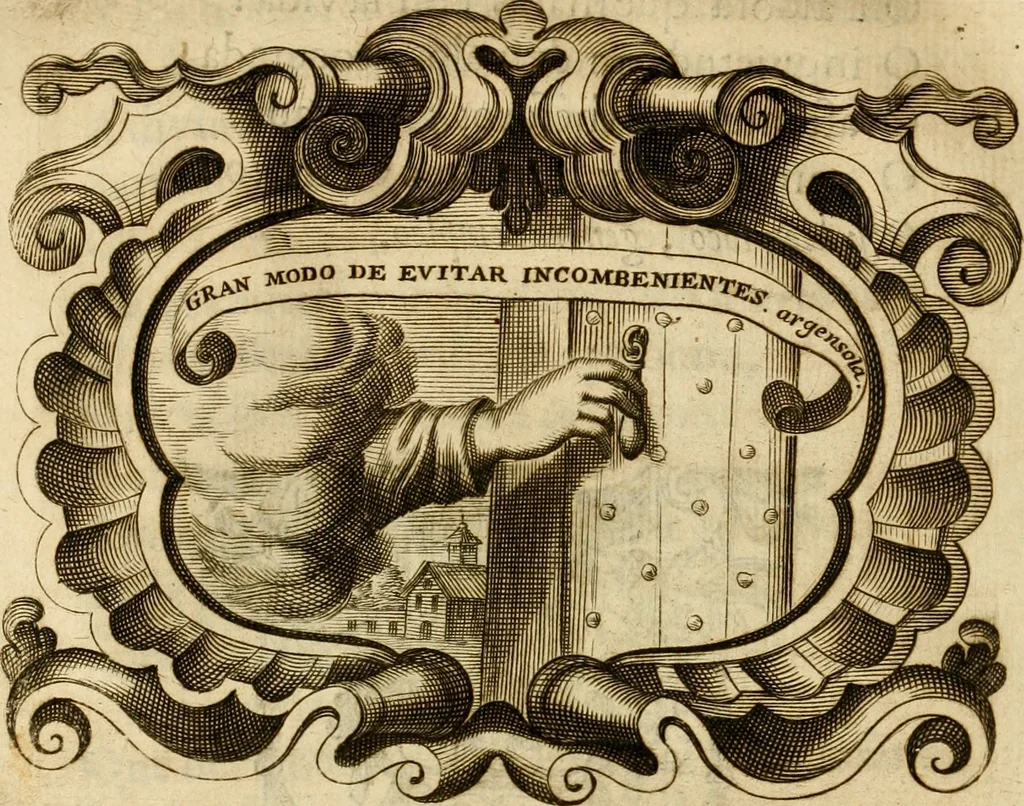 An illustration from Ver, oir, oler, gustar, tocar : empresas que enseñan y persuaden su buen uso, en lo politico y en lo moral, 1687, leaf 245