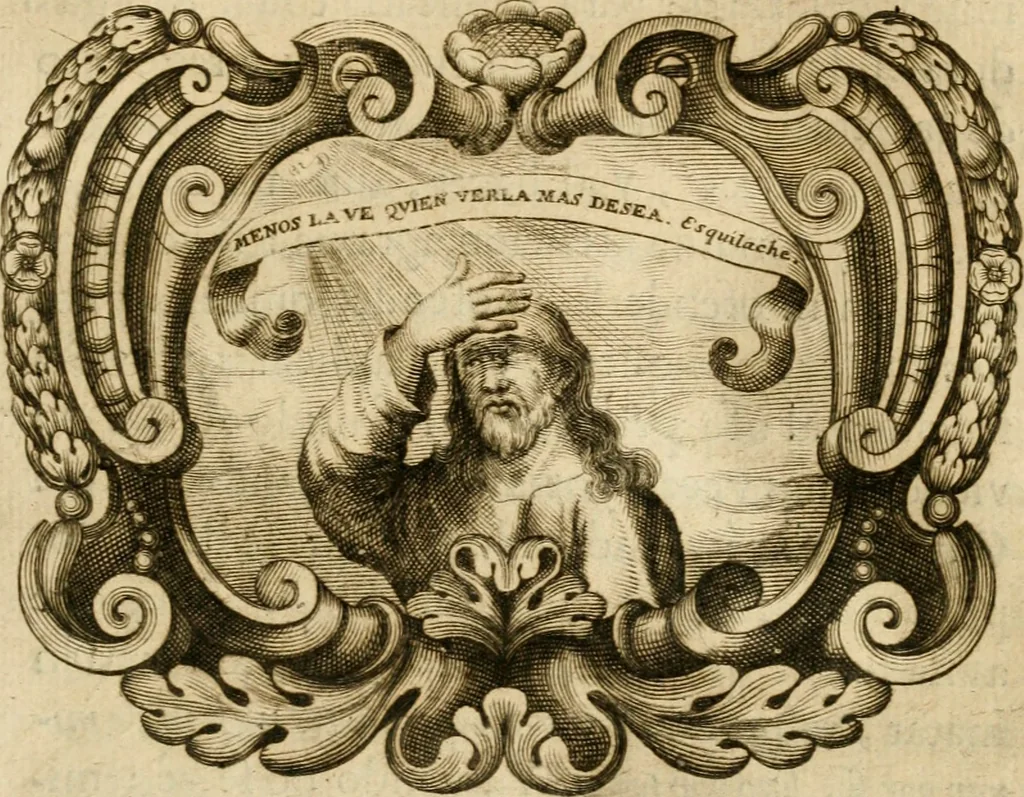 An illustration from Ver, oir, oler, gustar, tocar : empresas que enseñan y persuaden su buen uso, en lo politico y en lo moral, 1687, leaf 36