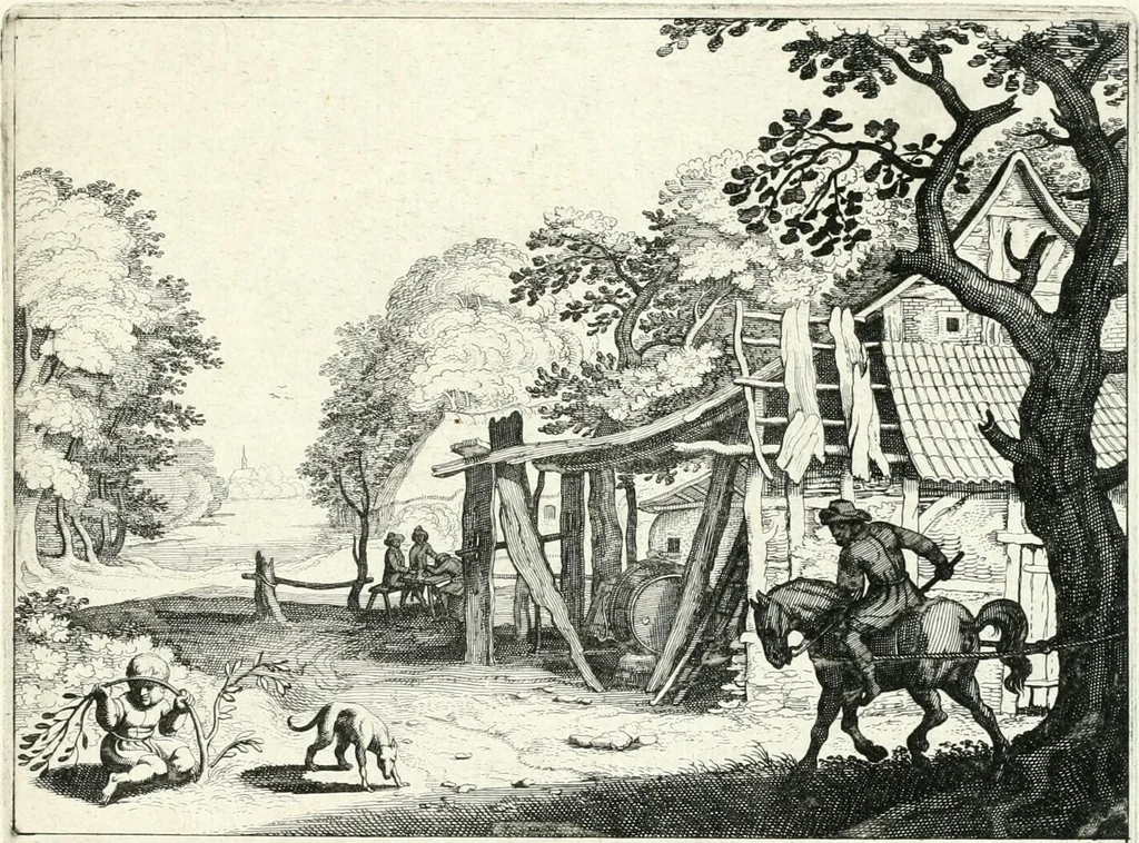 An illustration from Verscheyden playsante lantschappen met sinnebeelden verciert, 1650, leaf 10