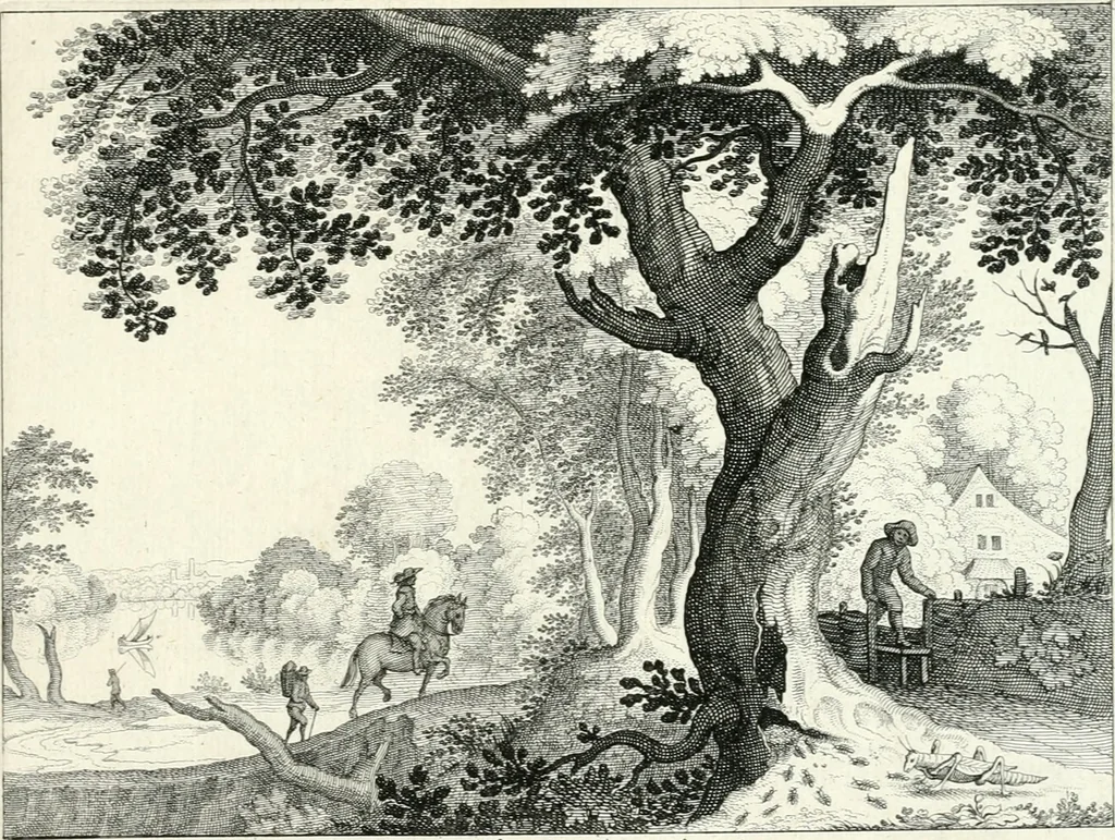 An illustration from Verscheyden playsante lantschappen met sinnebeelden verciert, 1650, leaf 6