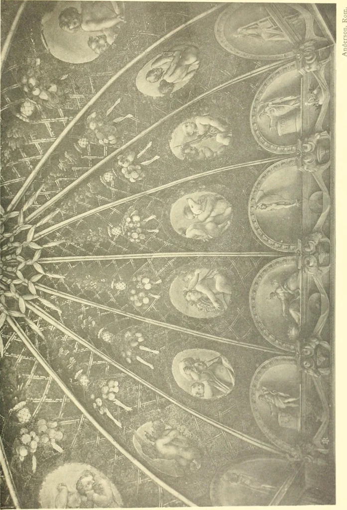 An illustration from Versuch einer Entwicklungsgeschichte der Deckenmalerei in Italien vom 15. bis zum 19. Jahrhundert, 1910, leaf 64