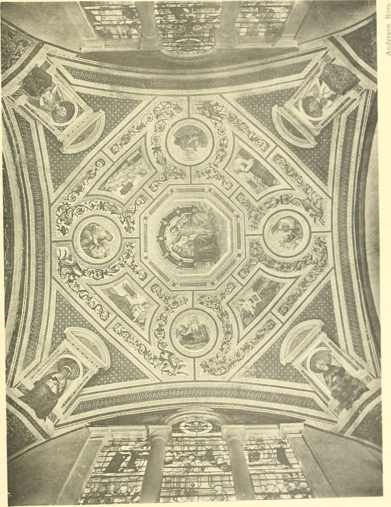 An illustration from Versuch einer Entwicklungsgeschichte der Deckenmalerei in Italien vom 15. bis zum 19. Jahrhundert, 1910, leaf 68