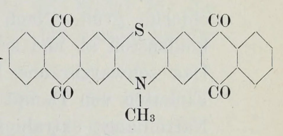 An illustration from Versuche zur Einfürung mehrerer Phtalsäurereste in aromatische Verbindungen und zur Darstellung neuer Küpenfarbstoffe der Anthracenreihe : Anhang - über die Reduktion der o-benzoylbenzoesäure, von der Technischen Hochschule "Fridericiana" zu Karlsruhe genehmigte Dissertation zur erlangung der Würde eines Doktor-Ingenieurs, 1908, leaf 73
