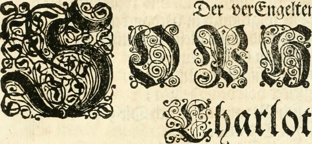 An illustration from Versüssete Bitterkeit, im Leben, Lieben und Leiden : angewiesen von dem Apostel I. Corinth. X. 13. und zu allgemeinen Trost in allerhand geistlichen und leiblichen Anfechtungen, als die weiland mit reiner Gottes-Furcht und edler Tugend-begabte Jungfer Sophie Charlotte Weigbers, den 13. Martij Morgens umb 10. Uhr des 1683. Jahrs, ihr Christlich und rühmlich-geführtes Leben im 14. Jahr Ihres Alters, mit ungemeiner Gedult und Freuden-Müthigkeit in wahren Glauben und Vertrauen auff das theurste verdienst Jesu Christij seelig beschlossen : und dero entseelter Leib den 20. Martij bey hoher Gegenwart und sonst ungemeiner Volckreicher Versamlung in der teutschen Kirchen zu S. Peter allhie seiner Ruhe-Kammer einverleibet wurde, 1685, leaf 392