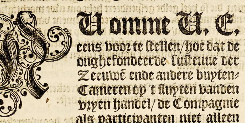 An illustration from Vertoogh by een lief-hebber des vaderlants vertoont. : Teghen het ongefondeerde ende schadelijck sluyten der vryen handel in Brazil, 1637, leaf 9