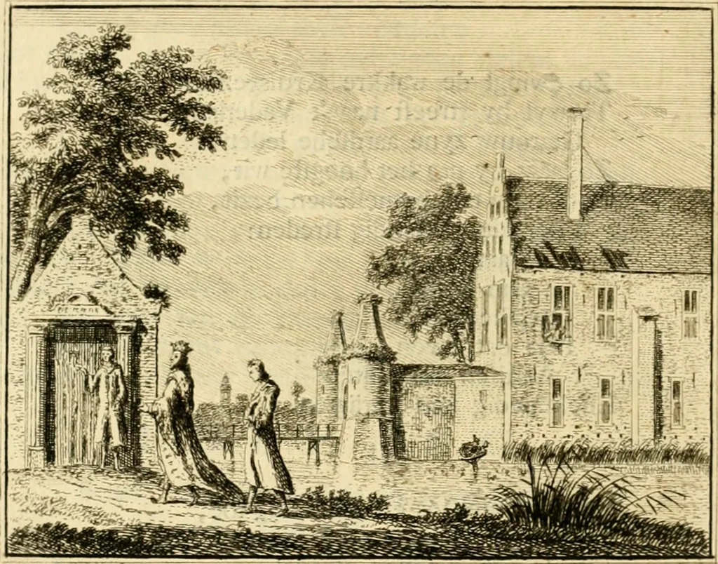 An illustration from Vervolg der leerzaame zinnebeelden ; Spiegel der boetvaardigheid en genade ; en eenige Stichtelyke gezangen, 1758, leaf 135