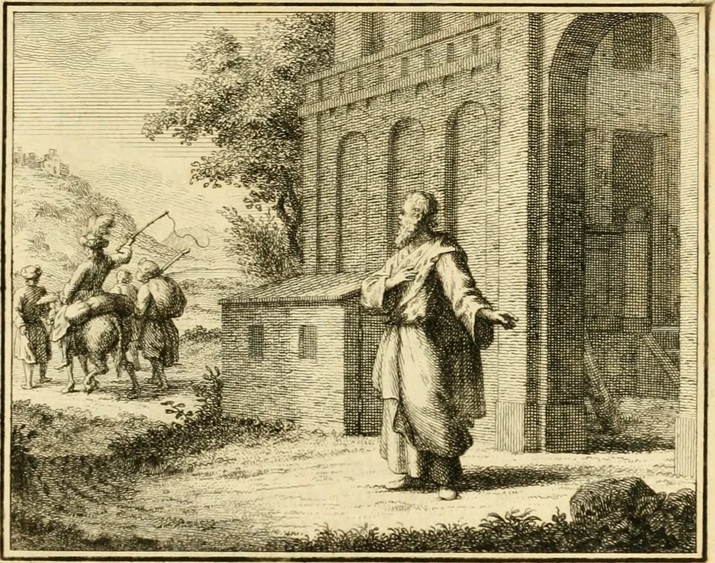An illustration from Vervolg der leerzaame zinnebeelden ; Spiegel der boetvaardigheid en genade ; en eenige Stichtelyke gezangen, 1758, leaf 188