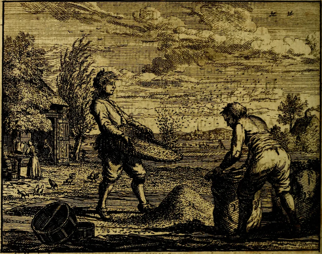 An illustration from Vervolg der leerzaame zinnebeelden ; Spiegel der boetvaardigheid en genade : en eenige stichtelyke gezangen, 1758, leaf 53