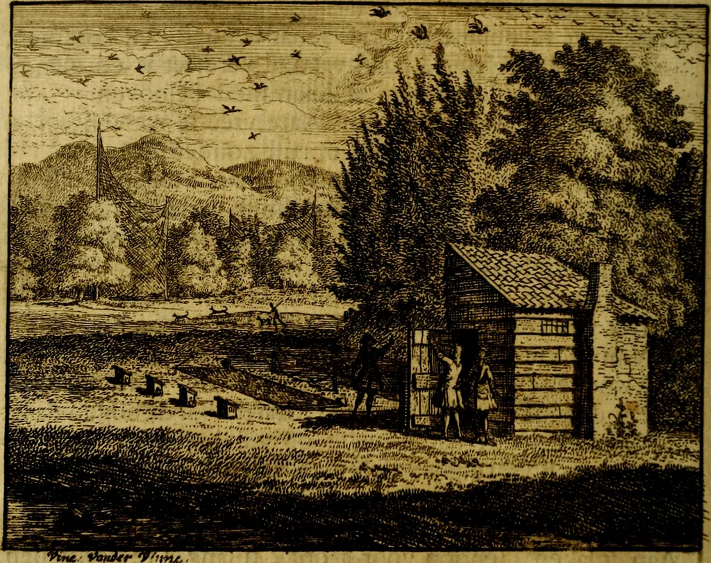 An illustration from Vervolg der leerzaame zinnebeelden ; Spiegel der boetvaardigheid en genade : en eenige stichtelyke gezangen, 1758, leaf 61