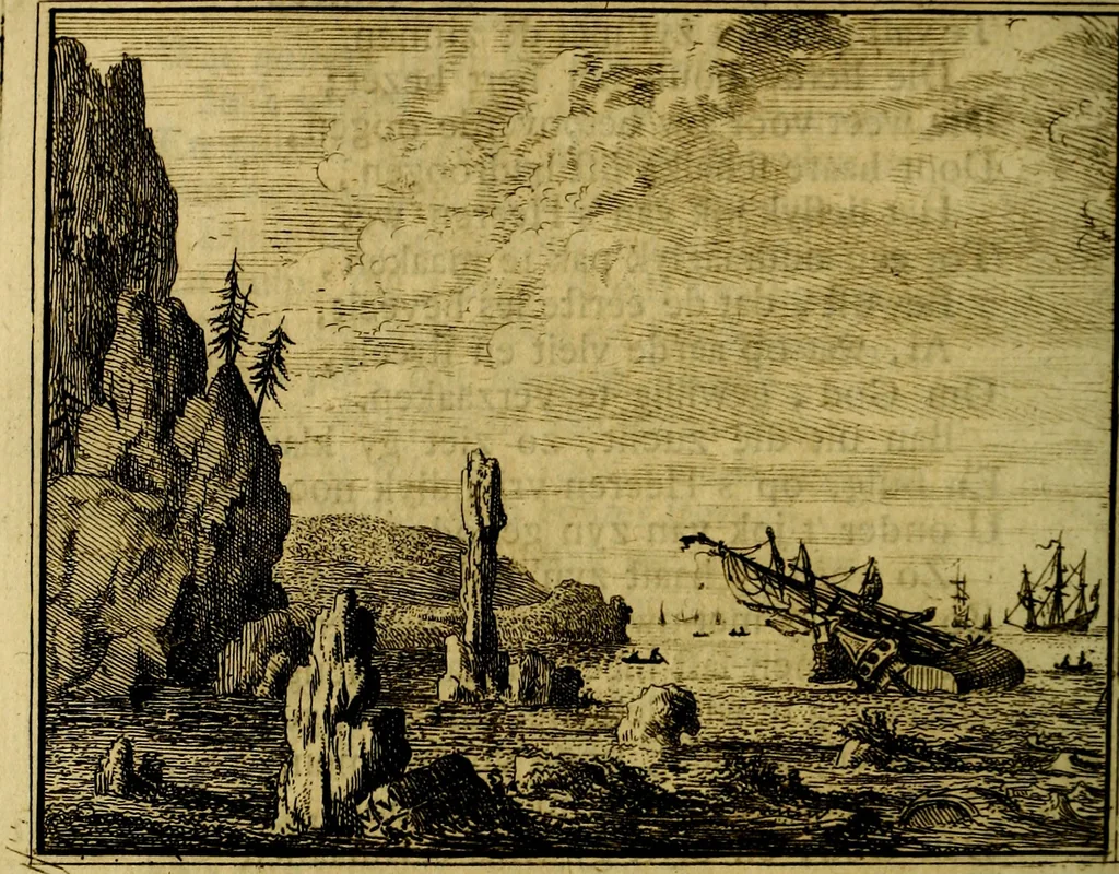 An illustration from Vervolg der leerzaame zinnebeelden ; Spiegel der boetvaardigheid en genade : en eenige stichtelyke gezangen, 1758, leaf 97