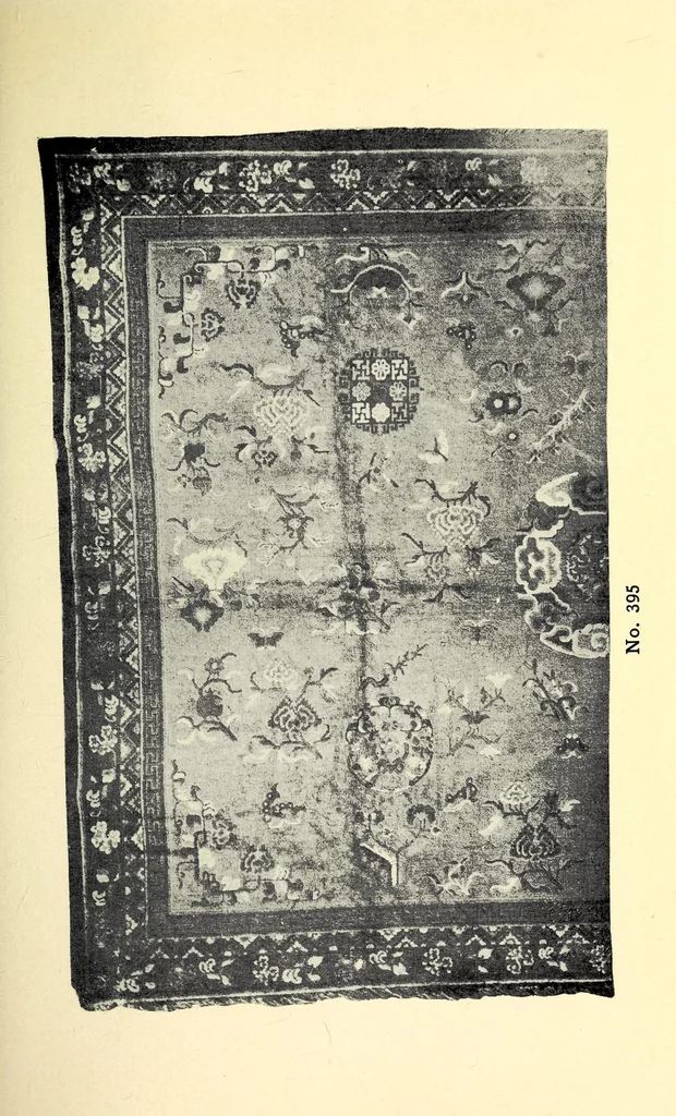An illustration from A very remarkable collection of antique Chinese rugs and oriental art objects : collected by Y. Fujita & Company of Kioto, Japan, 1910, leaf 35