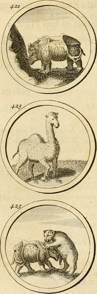 An illustration from Verzámeling van uitgekórene zin-spreuken, en zinnebeeldige print-vercieringen : eertyds, op bevel van den aller doorlugtigsten keizer der Russen, Peter Alexis, of de Gróte, getékent en gesnéden : en nu op nieus verrykt : met agthondert en veertig byschriften in verzen, 1743, leaf 158