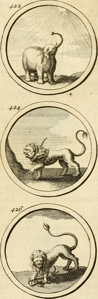 An illustration from Verzámeling van uitgekórene zin-spreuken, en zinnebeeldige print-vercieringen : eertyds, op bevel van den aller doorlugtigsten keizer der Russen, Peter Alexis, of de Gróte, getékent en gesnéden : en nu op nieus verrykt : met agthondert en veertig byschriften in verzen, 1743, leaf 158