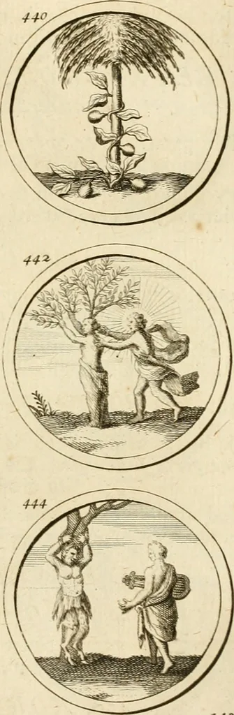 An illustration from Verzámeling van uitgekórene zin-spreuken, en zinnebeeldige print-vercieringen : eertyds, op bevel van den aller doorlugtigsten keizer der Russen, Peter Alexis, of de Gróte, getékent en gesnéden : en nu op nieus verrykt : met agthondert en veertig byschriften in verzen, 1743, leaf 164