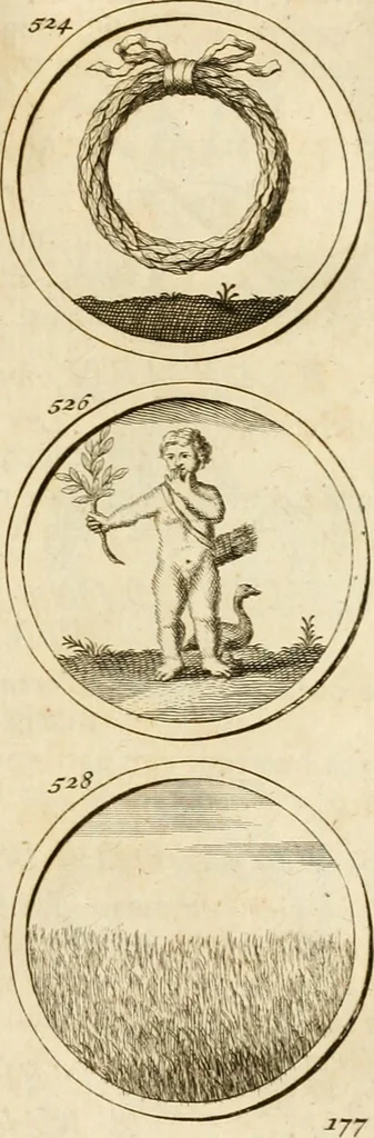 An illustration from Verzámeling van uitgekórene zin-spreuken, en zinnebeeldige print-vercieringen : eertyds, op bevel van den aller doorlugtigsten keizer der Russen, Peter Alexis, of de Gróte, getékent en gesnéden : en nu op nieus verrykt : met agthondert en veertig byschriften in verzen, 1743, leaf 192