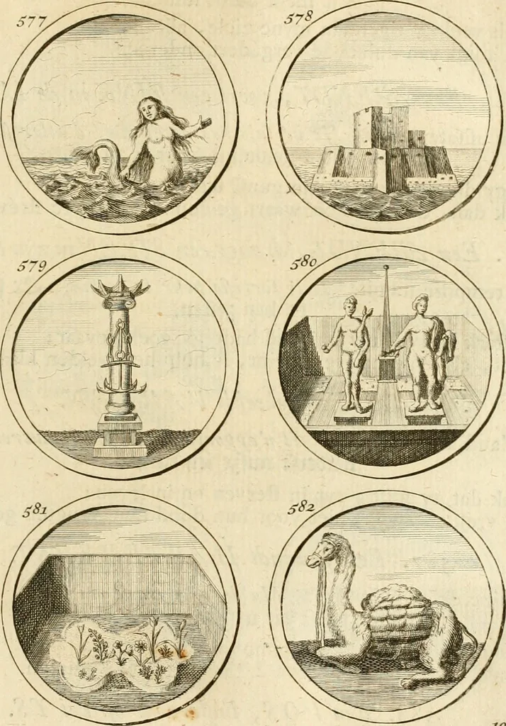 An illustration from Verzámeling van uitgekórene zin-spreuken, en zinnebeeldige print-vercieringen : eertyds, op bevel van den aller doorlugtigsten keizer der Russen, Peter Alexis, of de Gróte, getékent en gesnéden : en nu op nieus verrykt : met agthondert en veertig byschriften in verzen, 1743, leaf 210