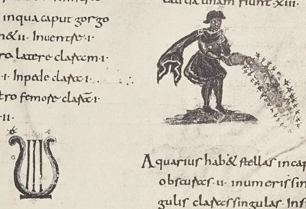 An illustration from Verzeichnis astrologischer und mythologischer illustrierter Handschriften des lateinischen Mittelalters / von Fritz Saxl und Hans Meier., 1915, leaf 261