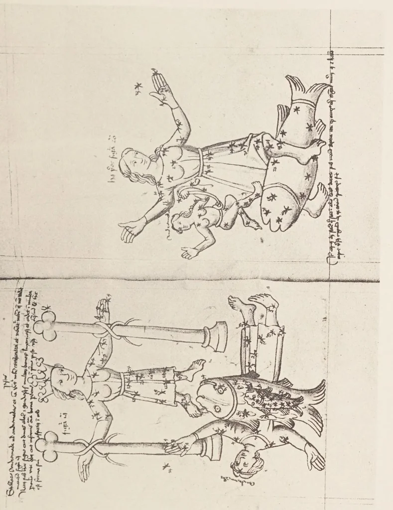 An illustration from Verzeichnis astrologischer und mythologischer illustrierter Handschriften des lateinischen Mittelalters / von Fritz Saxl und Hans Meier., 1915, leaf 275