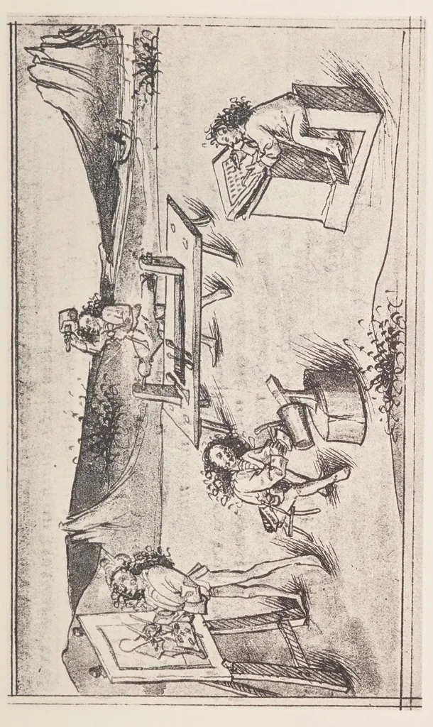 An illustration from Verzeichnis astrologischer und mythologischer illustrierter Handschriften des lateinischen Mittelalters / von Fritz Saxl und Hans Meier., 1915, leaf 291