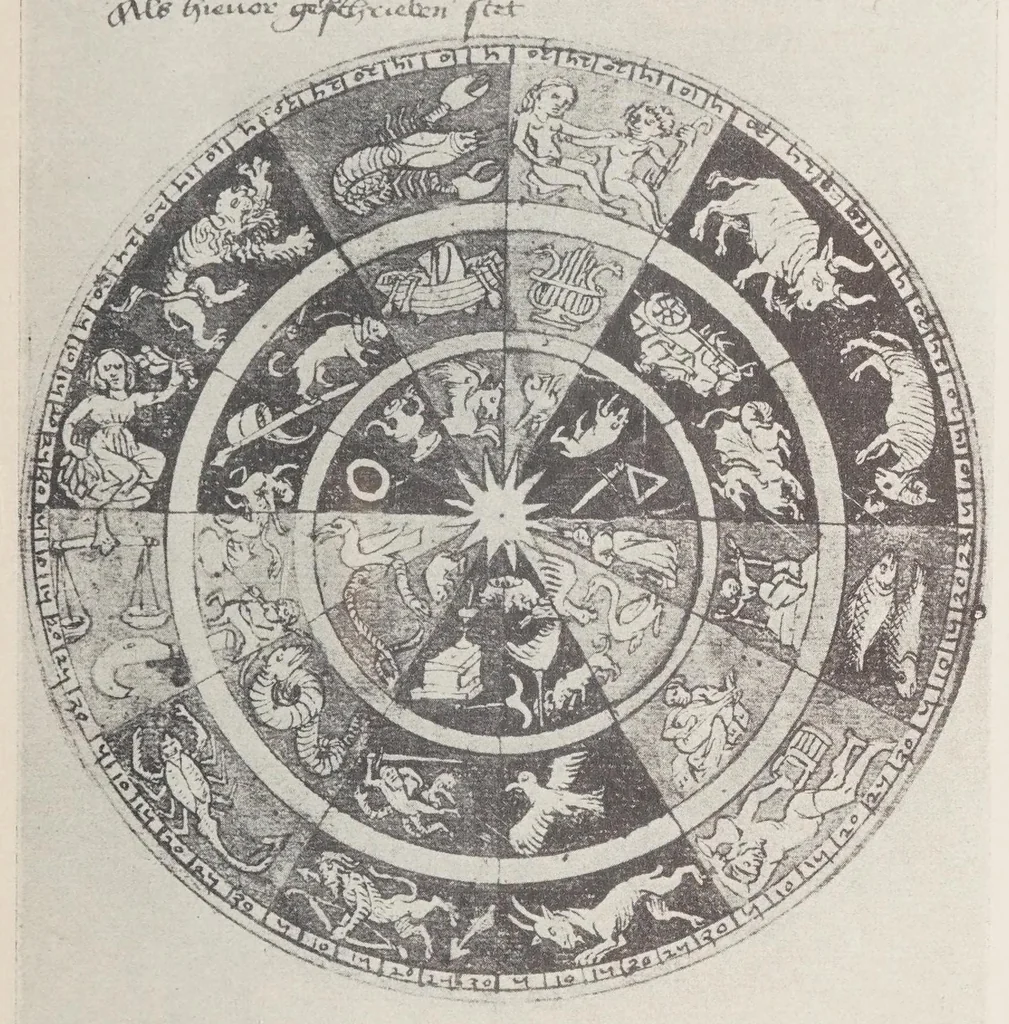An illustration from Verzeichnis astrologischer und mythologischer illustrierter Handschriften des lateinischen Mittelalters / von Fritz Saxl und Hans Meier., 1915, leaf 31