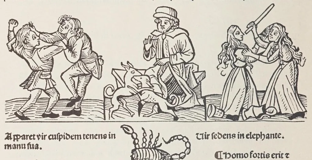An illustration from Verzeichnis astrologischer und mythologischer illustrierter Handschriften des lateinischen Mittelalters / von Fritz Saxl und Hans Meier., 1915, leaf 58