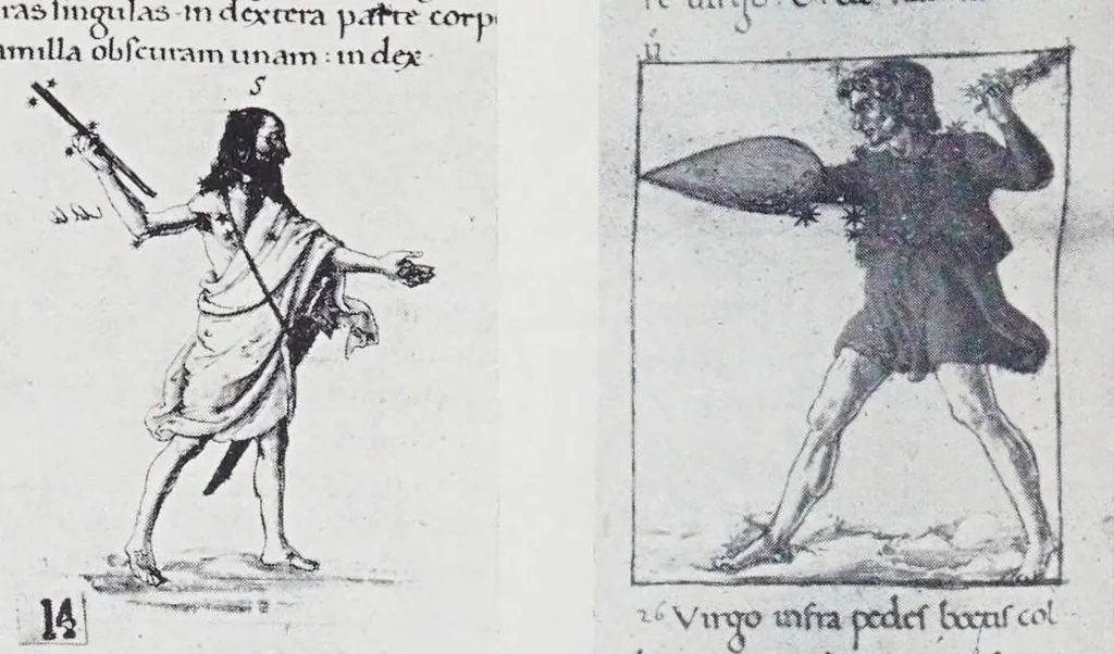 An illustration from Verzeichnis astrologischer und mythologischer illustrierter Handschriften des lateinischen Mittelalters / von Fritz Saxl und Hans Meier., 1915, leaf 154