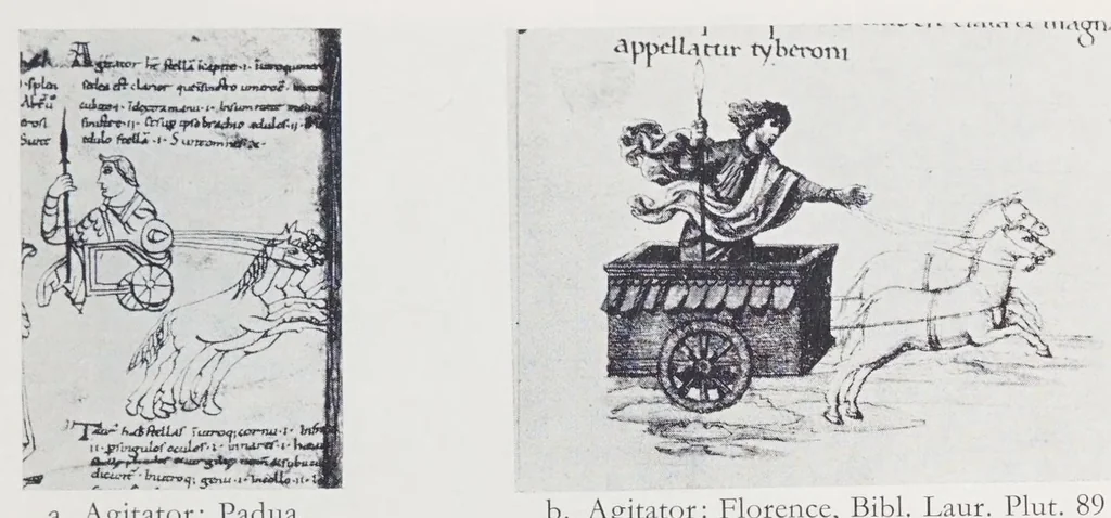 An illustration from Verzeichnis astrologischer und mythologischer illustrierter Handschriften des lateinischen Mittelalters / von Fritz Saxl und Hans Meier., 1915, leaf 155
