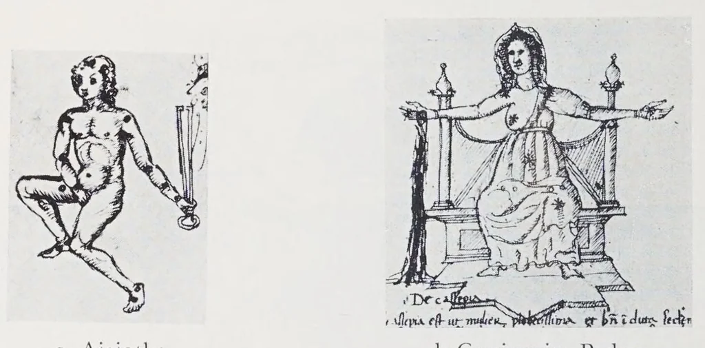 An illustration from Verzeichnis astrologischer und mythologischer illustrierter Handschriften des lateinischen Mittelalters / von Fritz Saxl und Hans Meier., 1915, leaf 156