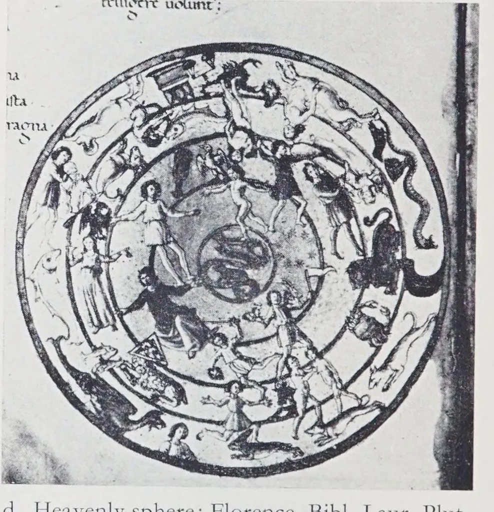 An illustration from Verzeichnis astrologischer und mythologischer illustrierter Handschriften des lateinischen Mittelalters / von Fritz Saxl und Hans Meier., 1915, leaf 158