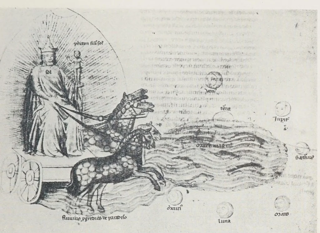 An illustration from Verzeichnis astrologischer und mythologischer illustrierter Handschriften des lateinischen Mittelalters / von Fritz Saxl und Hans Meier., 1915, leaf 39