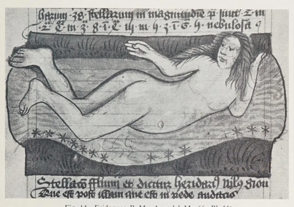 An illustration from Verzeichnis astrologischer und mythologischer illustrierter Handschriften des lateinischen Mittelalters / von Fritz Saxl und Hans Meier., 1915, leaf 45