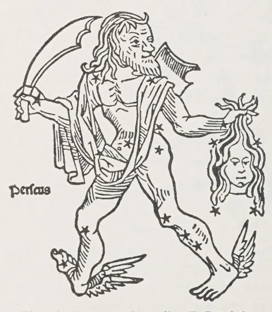 An illustration from Verzeichnis astrologischer und mythologischer illustrierter Handschriften des lateinischen Mittelalters / von Fritz Saxl und Hans Meier., 1915, leaf 62