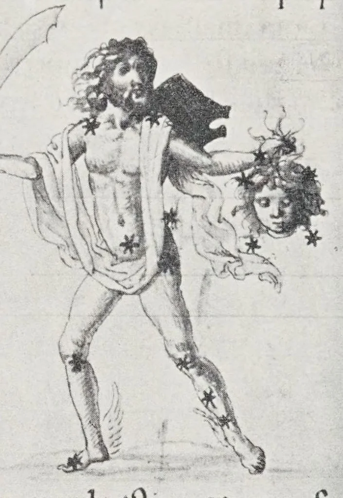 An illustration from Verzeichnis astrologischer und mythologischer illustrierter Handschriften des lateinischen Mittelalters / von Fritz Saxl und Hans Meier., 1915, leaf 62