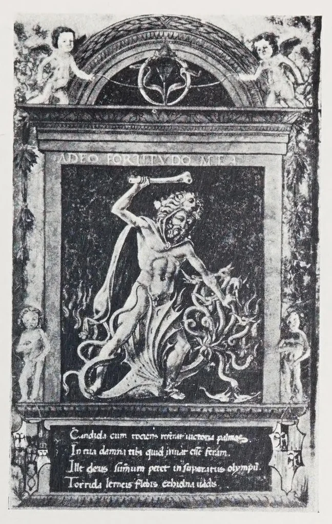 An illustration from Verzeichnis astrologischer und mythologischer illustrierter Handschriften des lateinischen Mittelalters / von Fritz Saxl und Hans Meier., 1915, leaf 103
