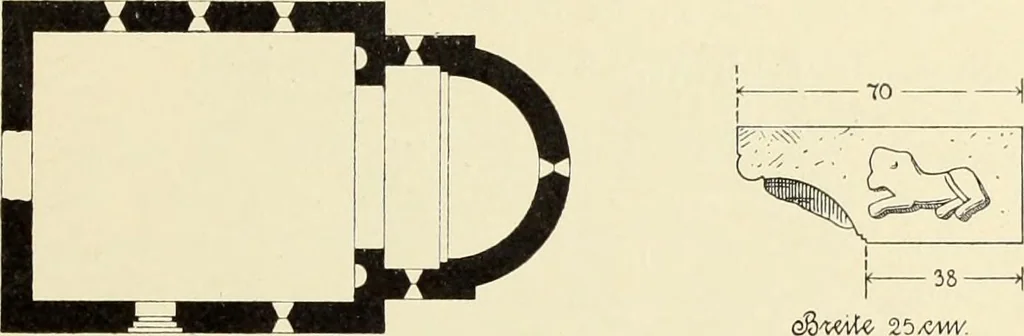An illustration from Verzeichnis der Kunstdenkmèaler der provinz Posen, 1896, leaf 92