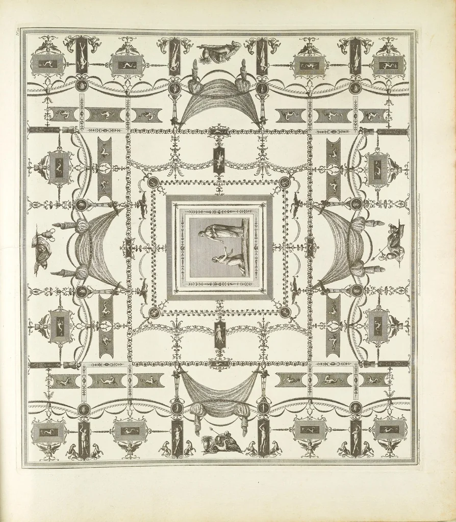 An illustration from Vestigia delle terme di Tito e loro interne pitture, 1776, leaf 135