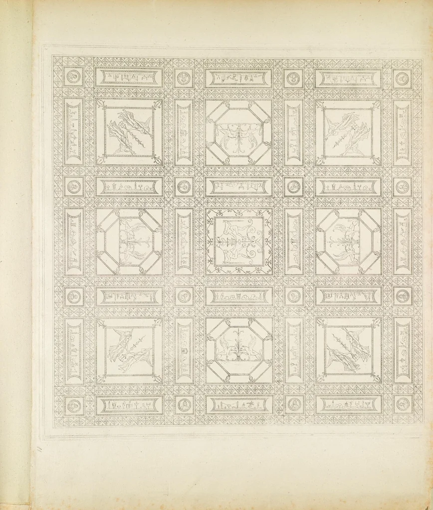An illustration from Vestigia delle terme di Tito e loro interne pitture, 1776, leaf 163