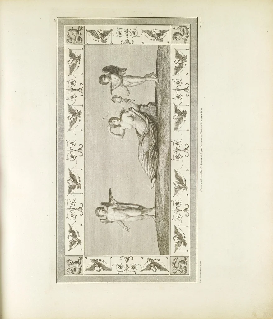 An illustration from Vestigia delle terme di Tito e loro interne pitture, 1776, leaf 25