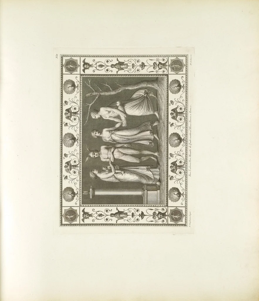 An illustration from Vestigia delle terme di Tito e loro interne pitture, 1776, leaf 35