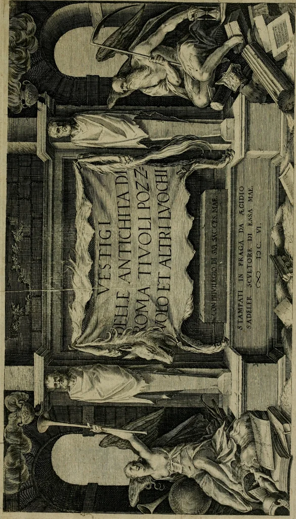 An illustration from Vestigi delle antichita di Roma, Tiuoli, Pozzuolo et altri luochi, 1606, leaf 4