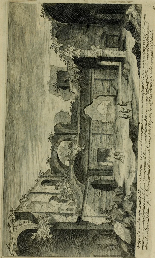 An illustration from Vestigi delle antichita di Roma, Tiuoli, Pozzuolo et altri luochi, 1606, leaf 44