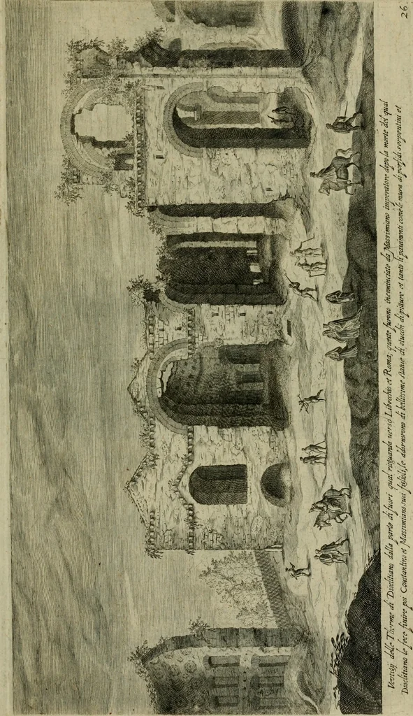 An illustration from Vestigi delle antichita di Roma, Tiuoli, Pozzuolo et altri luochi, 1606, leaf 56