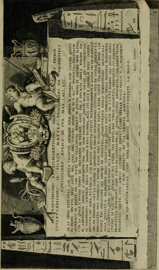 An illustration from Vestigi delle antichita di Roma, Tiuoli, Pozzuolo et altri luochi, 1606, leaf 6