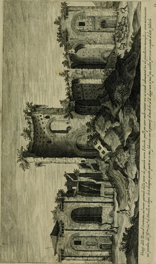An illustration from Vestigi delle antichita di Roma, Tiuoli, Pozzuolo et altri luochi, 1606, leaf 62