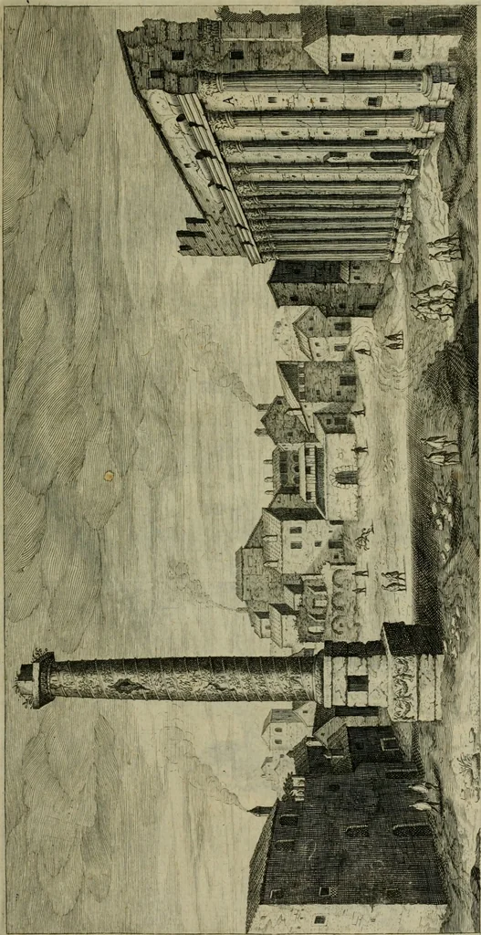 An illustration from Vestigi delle antichita di Roma, Tiuoli, Pozzuolo et altri luochi, 1606, leaf 66