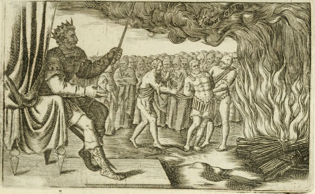 An illustration from Iani Iacobi Boissardi Vesuntini Emblematum liber = Emblemes latins de I.I. Boissard, 1588, leaf 42