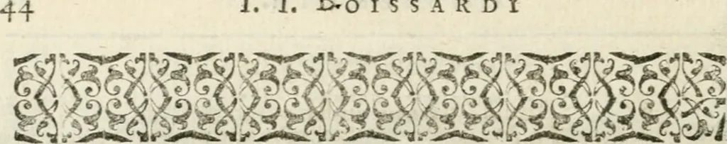An illustration from Iani Iacobi Boissardi Vesuntini Emblematum liber = Emblemes latins de I.I. Boissard, 1588, leaf 49
