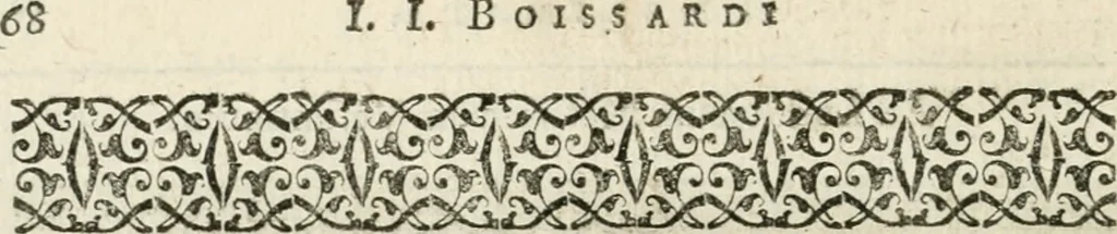 An illustration from Iani Iacobi Boissardi Vesuntini Emblematum liber = Emblemes latins de I.I. Boissard, 1588, leaf 73