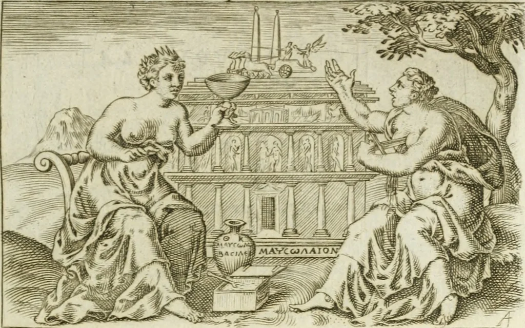 An illustration from Iani Iacobi Boissardi Vesuntini Emblematum liber = Emblemes latins de I.I. Boissard, 1588, leaf 80